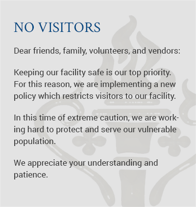 No Visitors Banner